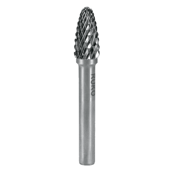 Tungsten carbide rotary burrs shape F ball nose tree (CT4)
